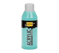 KREUL 84239 - Solo Goya Acrylic turquoise bleu clair, flacon de 250 ml, peinture acrylique crémeuse polyvalente de qualité étude, à base d'eau, séchage rapide et mat