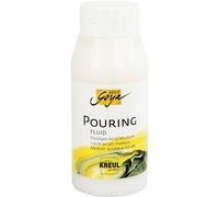 KREUL 87210 - Solo Goya Pouring Fluid Médium acrylique liquide à base d’eau Flacon de 750 ml Adapté aux techniques du dripping et du pouring Optimise la fluidité des peintures acryliques