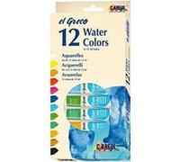 Peinture aquarelle el Greco, 12 ml, kit de 12