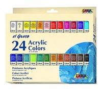 Peinture acrylique el Greco, 12 ml, set de 24