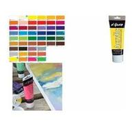 Kreul 28311 - El Greco Acrylic, tube de 75 ml en bleu clair, peinture acrylique brillante hautement pigmentée de qualité étude, peut être peinte avec du beurre, pour une peinture pâteuse