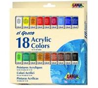 Kreul peintures acryliques el greco, 12ml, set de 18 28251 G