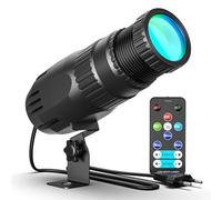 KRIDERISH LED Lumière Pinspot 20W RVBW 4 en 1 Éclairage de Scène 4 modes projecteur Boule Miroir avec Télécommande pour Fêtes Bars Mariages Dance Halls