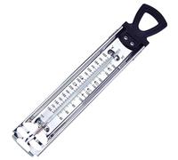 KRILLIQ Thermomètre en métal Suspendu, résistant à la Chaleur, Affichage à Double échelle, thermomètre de Cuisine pour sirop de Sucre, Confiture, gelée