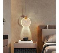 KRIPINC Suspension Cristal LED Dorée Vintage 1 Flamme pour Salon, Chambre | Suspension Luminaire avec Abat-Jour Bulles de Cristal, Hauteur Réglable, Lumière Chaude, pour Salle à Manger, Îlot de Cuisine