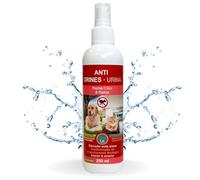 Krislin Spray anti-urines pour chiens et chats | Contient des actifs répulsifs naturels | pour usage extérieur et intérieur | Parfum agréable | incolore | 250 ml