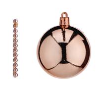 KRIST+ Set de 12 boules de Noël 5cm Cuivre
