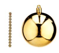 KRIST+ Set de 12 boules de Noël 7cm Champagne