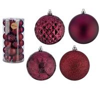 KRIST+ Set de 30 boules de Noël PVC 8cm Vino