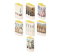 KRISTEN Bougies de Cimetière Blanches, Lot de 20 | Bougies Longue Durée (216 Heures)
