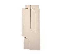 Kristina Dam Studio Serif Relief décoration murale L Off white