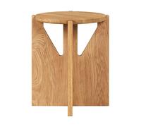 Kristina Dam Studio Simple tabouret Ø36 cm Chêne verni chaud