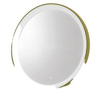 Krizia A/M - Applique Led 30W Dimmable Avec Miroir, Touch Cct 3000K-4000K, Anti-Buée, Finition Vert Sauge - Gealuce
