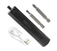 Krmoau Visseuse électrique sans fil, visseuse automatique, visseuse sans fil USB et 2 embouts magnétiques, kit de tournevis automatique portable, porte-embout pour réparation domestique pour