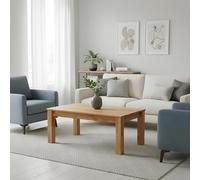 KROKWOOD Table Basse Bonn Bois de Massif (Hêtre, 110 x 60 x 45 cm)