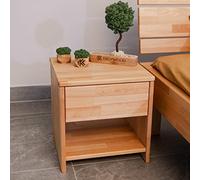KROKWOOD Table de Chevet Julia en Bois Massif 40 x 40 x 40 cm (en hêtre)