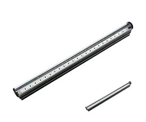Kronabelle Lot de 2 lampes T5 noires, luminaires UV de 0,3 m avec alimentation USB, barre LED violette pour durcir la résine, l'aquarium et l'éclairage de scène, comprend des clips de montage et des