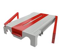 Kronen-Hansa Doc Dustfree Planche à découper pour réduire la poussière des carreaux et des dalles (table de découpe pour carrelage pour aspiration de la poussière, guide de coupe 40 x 2,2 cm)