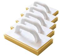 Kronen Hansa Reibfix Lot de 5 planches à laver pour carrelage avec revêtement en éponge hydroponique pour le lavage des carreaux (éponge pour carrelage, planche de nettoyage, non grillée, fabriquée