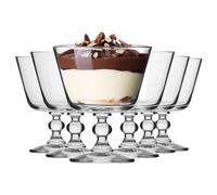 Krosno Coupe à Glacée - Verre à Glacée Dessert - Lot de 6 Coupelles - 380 ml - Collection Krista