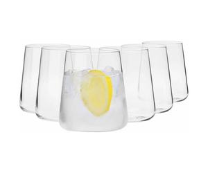 Krosno Grand Verre à Eau Rhum Cocktail Coca Cola Mojito Jus - Tumbler - Lot de 6 Gobelets - 430 ml - Collection Avant-Garde
