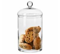 Krosno Grande bonbonnière/bocal à biscuits avec couvercle | 2,7 L | 310 mm de haut, Ø 150 mm | Collection Glamour | Pour la maison, les restaurants et les fêtes | Cristal sans plomb