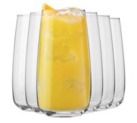 Krosno Modern Verres à Eau et Boissons 700 ml - Lot de 6 Grands Verres en Cristal Sans Plomb, Design Moderne Élégant, Verres Hauts Jus Limonade Bière Cocktails, Maison Restaurant, Lave-vaisselle