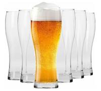 Krosno Verre à Bière - Lot de 6 Verres - 500 ml - Collection Chill - Bière Cadeau - Lavable au Lave-Vaisselle