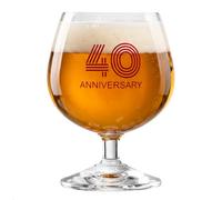 Krosno Verre à Cognac 1 pièce, 230 ml, 40 Anniversaire, Celebration Moments | Dégustation, petite bière, liqueur, rhum, whisky, digestif, Cristal sans plomb, Compatibles lave-vaisselle, Idée cadeau