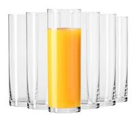 Krosno Verre à Eau Jus Coca Cola Rhum - Highball - Lot de 6 Verres - 230 ml - Collection Pure - Lavable au Lave-Vaisselle