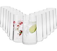 Krosno Verres à Eau Long Drink Lot de 12, 550 ml, Collection Avant-Garde | Grand haut verres à cocktail, mojito, smoothie, milkshake, Verrerie élégants, Cristal sans plomb, Compatibles lave-vaisselle