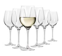 KROSNO Verres à Vin Blanc Lot de 6, 430 ml, Collection Harmony | Verre à vin rouge, rosé, chardonnay, cocktail, Verrerie élégants, Cristal sans plomb, Compatibles lave-vaisselle, Idée cadeau