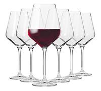 Krosno Verres à Vin Rouge Lot de 6, 550 ml, Merlot, Collection Avant-Garde