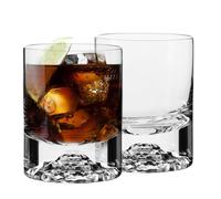 KROSNO Verres à Whisky Lot de 2, 300 ml, Fait à la main, Perfect Serve | Verres à bourbon, rhum, cocktail, eau, wisky, Verrerie classique, Cristal sans plomb, Compatibles lave-vaisselle, Idée cadeau