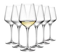 Krosno Verres ondulé à Vin Blanc Lot de 6, 450 ml, Avant-Garde LUMI