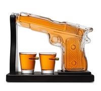 Krown Kitchen - Carafe Whisky pistolet - coffret whisky cadeau homme - Carafe a Decanter