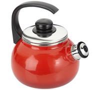 Krüger 18018 RO Rom Bouilloire à Sifflet Émail Rouge 18 cm