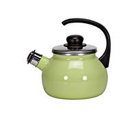 Krüger 18018PAG Juist Bouilloire à Sifflet Émail sur Acier Vert Pastel 18 cm