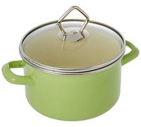 Krüger 31716PAG Juist Casserole Émail sur Acier Vert Pastel 16 cm