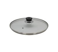 Krüger Couvercle de Poêle en Verre Diamant Plat 32cm Transparent