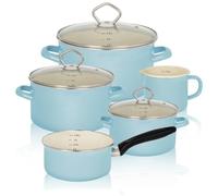 KRÜGER Karl 91866 Lot de 5 casseroles en émail