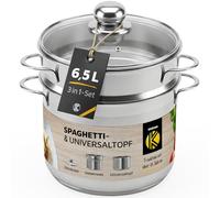 Krüger Karl SPA Casserole à spaghetti en acier inoxydable 24 cm