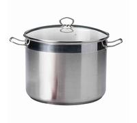 Krüger Maxi Topf avec Couvercle en Verre en Acier Inoxydable Monture 20L