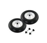 vidaXL Roues de brouette 2 pcs. avec essieuxPolyuréthanemassif 4,00 - 8 390 mm