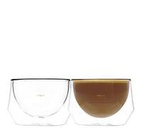 Kruve Imagine Lot de 2 verres à lait faits main à double paroi 300 ml