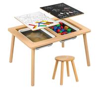Kruzzel 26366 Table sensorielle avec chaise pour enfants, en bois