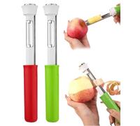 KRVNTH Vide-pomme Professionnel en Acier Inoxydable - Évideur de Trognons avec Lame Dentelée et Poussoir, pour Pommes au Four, Pâtisserie & Cuisine Facile