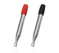 KRYMSON Lot de 2 souffleurs à feu en acier inoxydable, souffleur à feu rétractable, accessoires de fabrication de feu portable, soufflet de poche, peuvent être utilisés pour le camping en plein air,