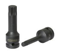 KS Tools Douille longue à chocs mâle XZN® 1/2" M6 25 mm – 911.0947 – Chrome Molybdène
