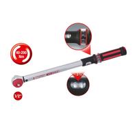 KS Tools Clé dynamométrique ERGOTORQUE 1/2" 516.6042 – 40-200 Nm, cliquet réversible Quick-Lock